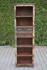 Liberty Solid Wood Bookcase With 5 Shelves and 1 Drawer Natural